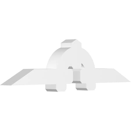 Ekena Millwork Ericson Architectural Grade PVC Gable Bracket, 72"W x 18"H x 6"D x 6"F, 6/12 Pitch GBP072X18X0606ERI00